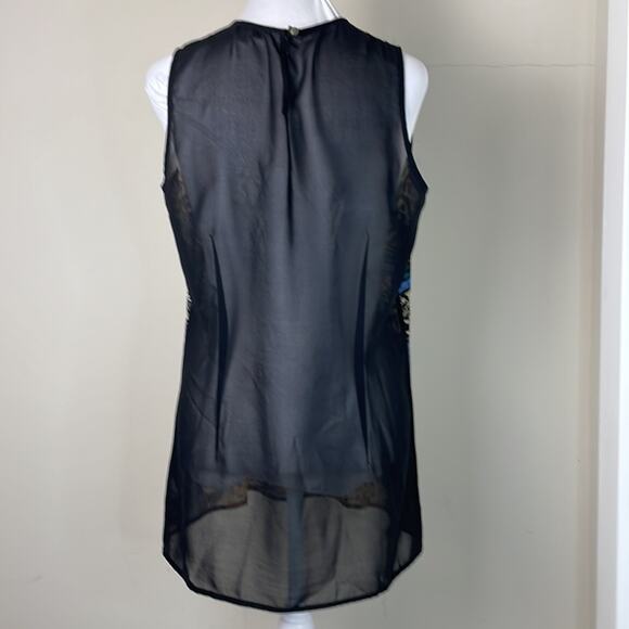 Cabi #565 Buchanan Mixed Print Stripe Leopard Animal Print Tank Size S - Picture 3 of 7